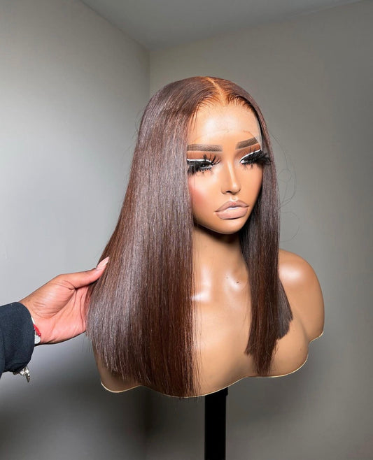 ‘Chestnut’ Custom Raw Straight HD Wig